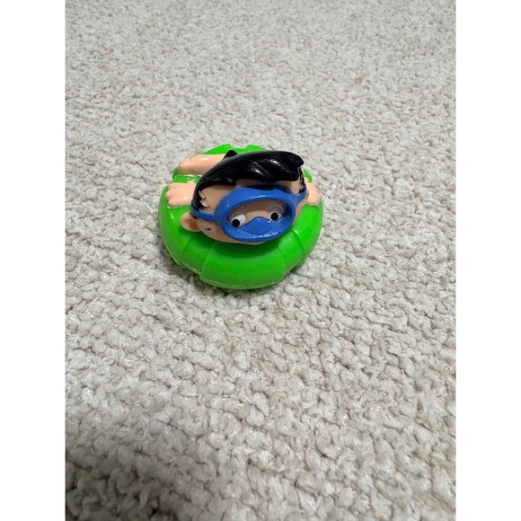 Unbranded Other - Vintage Style Wind Up Swimmer Toy Green Inner Tube Blue Diving Mask 2.25 Inch